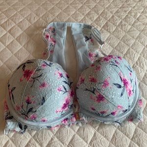 VS Pink- Floral Wired Bralette size 32DD NWT